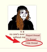 Hide thread