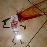 Suicidal ketchup packet