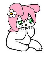 [www.bury.pink] gif beary_nice flower white_skin pink_hair sanrio my_melody - 12717 (3)