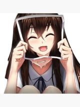 Cute Happy Girl Sad Face