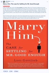 80 percent of what you want in a partner