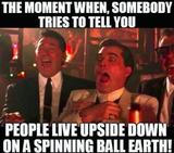 upside down spinny ball