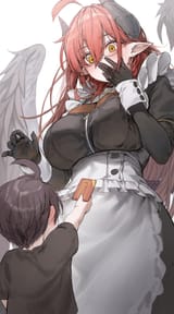 Cute Hot Adorable Maid Girl Huge Yummy Tits Shock Yummy Hands Long Nails Little Boy Shota