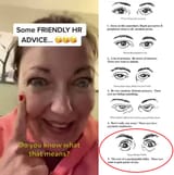 Woman gives advice on sanpaku eyes