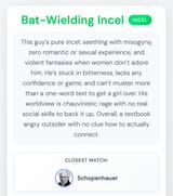 bat wielding incel