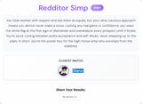 Screenshot Simp-Player Spectrum Quiz — Wingman.live