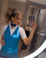 10 years in 20 photos… or at least, I tried! ✈️💙It’s impossible to fit an entire decade into just 20....ing #travels #traveler #curlygirl #curls #curlyhair #airhostess #flightattendant #flightcrew #crewlove #klm #klmcrew