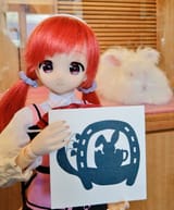 doll presenting rabbit