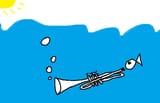 steve on the trumpet
