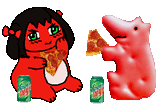 snoggle pizza gif