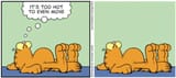GARFIELD too hot too tired