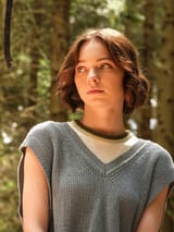 A-Good-Girls-Guide-to-Murder-Emma-Myers-Blue-Sleeveless-Sweater