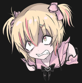 pekola jirai determined grimace growl frustrated riled up angry