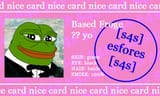 nice carde froge