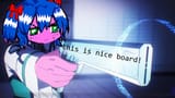 [www.bury.pink] bow red_bow green_eyes english_text blue_hair split_mouth pink_skin holding 1character upp...l_uniform closed_mouth v-shaped_eyebrows pistol mahouka_koukou_no_rettousei first_high_school_uniform shiba_tatsuya - 1463