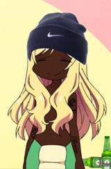jashin brown black african beanie