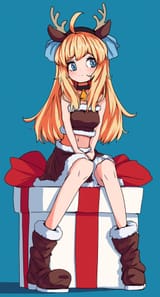 jashin reindeer christmas present promiscuous