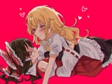 __hakurei_reimu_and_kirisame_marisa_touhou_drawn_by_amatukimahoro__5e230647717605754095ce27c712adfb