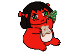 ebil eat xmas cookies ani