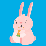 bune eating carrot