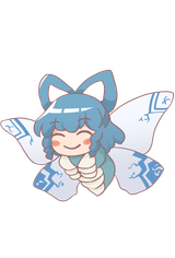 7472 - bug eyes_closed flying hybrid itatatata kaku_seiga pokemon smug ten_desires venomoth