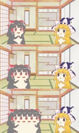 11466 - bug hakurei_reimu irasutoya kanmarisa kanmushi kirisame_marisa legacy_of_lunatic_kingdom