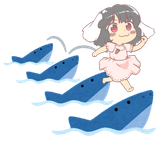 449 - _3 imperishable_night inaba_tewi sukusuku_hakutaku whale