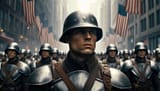 Soldiers marching