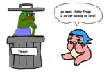 stinky froge trash