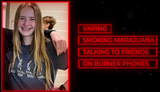 vaping smoking marajuana talking to friends on burner phones
