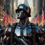 Chrome soldier is strapping