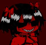 [www.bury.pink] ebil smile black_eyes demon_horns red_background - 15332