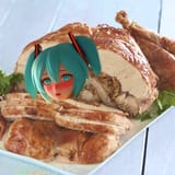 hatsune miku turducken blush bashful ebmarrassed