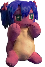 [www.bury.pink] bow red_bow beary transparent beary_nice split_mouth real_life teal_eyes plushie - 1435