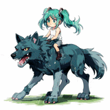 hatsune miku ride wolf