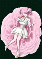 Pino on her fabulous cosmic flower