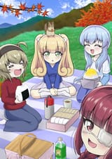 pekola poporon yusa yurine picnic autumn squirrel onigiri shaved ice
