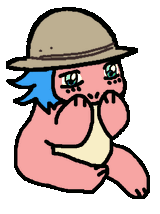 beary smol pith helmet
