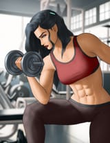 muscular girl
