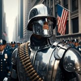 Soldier with weird mask