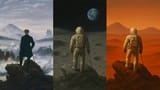 Earth, the Moon &amp; Mars