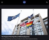a Faggot Flag at NASA HQ