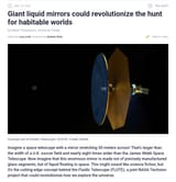 a liquid telescope