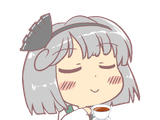 12105 - badass drink eyes_closed konpaku_youmu perfect_cherry_blossom tea teacup wholesome