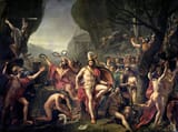 Leonidas at Thermopylae, 1814 painting by Jacques-Louis David