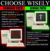 choose wisely demonic path divine path doom scroll porn lobotomy