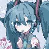pixel art hatsune miku