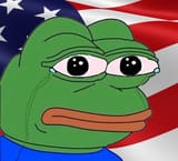 crying pepe american