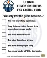 oilers excuses