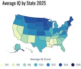 Average IQ by State 2025